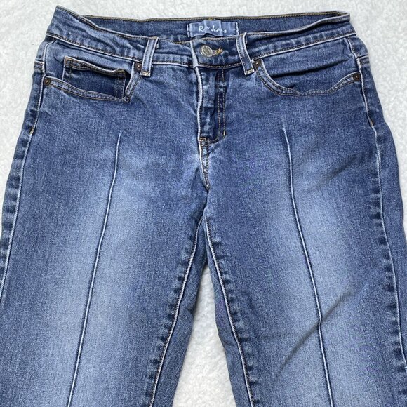 Raw Jeans Womens Size 28 Boot Cut Blue Denim Low Rise Jeans VERY RARE 27x31 USA - Picture 2 of 13